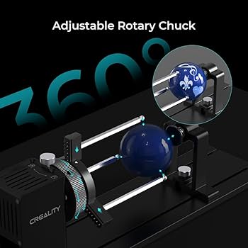 CREALITY レーザー彫刻用ロータリー Rotary Kit Pro for Curved Surface Engraving